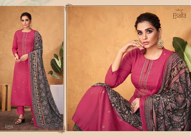 Carmel By Esaira Cotton Satin Printed Dress Material Wholesale Price In Surat